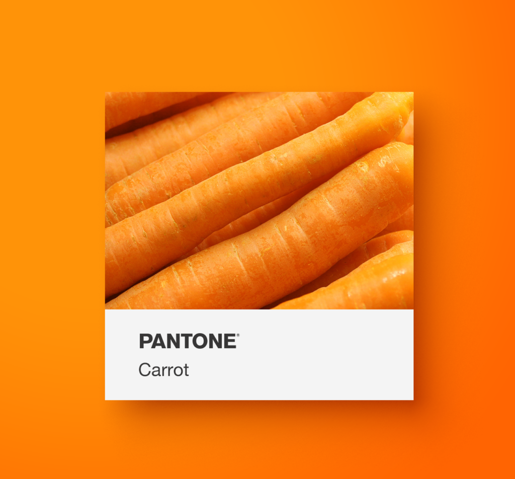 Pantone orange food. 
Carrots. Yoenpaperland